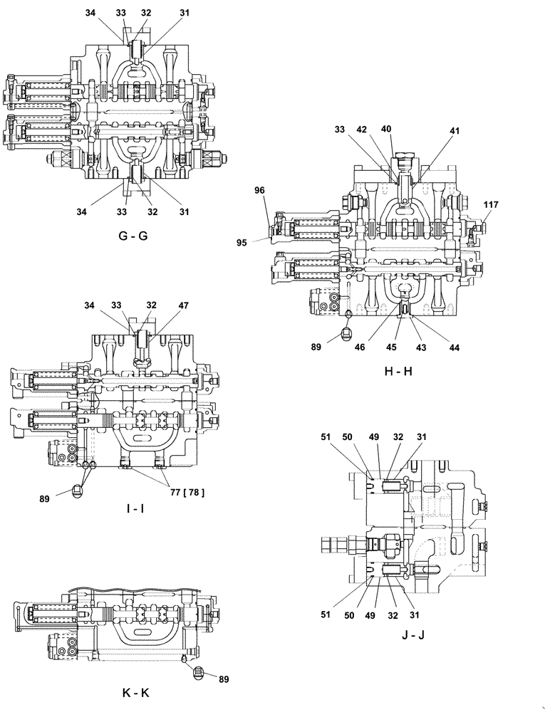 Схема запчастей Case CX210C LC - (35.359.09[05A]) - VALVE ASSY - CONTROL (35) - HYDRAULIC SYSTEMS