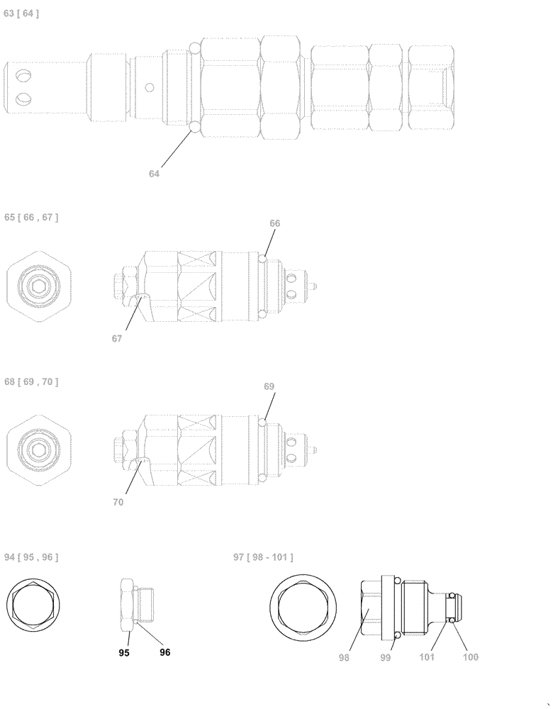 Схема запчастей Case CX210C LC - (35.359.07[06A]) - VALVE ASSY - CONTROL (35) - HYDRAULIC SYSTEMS