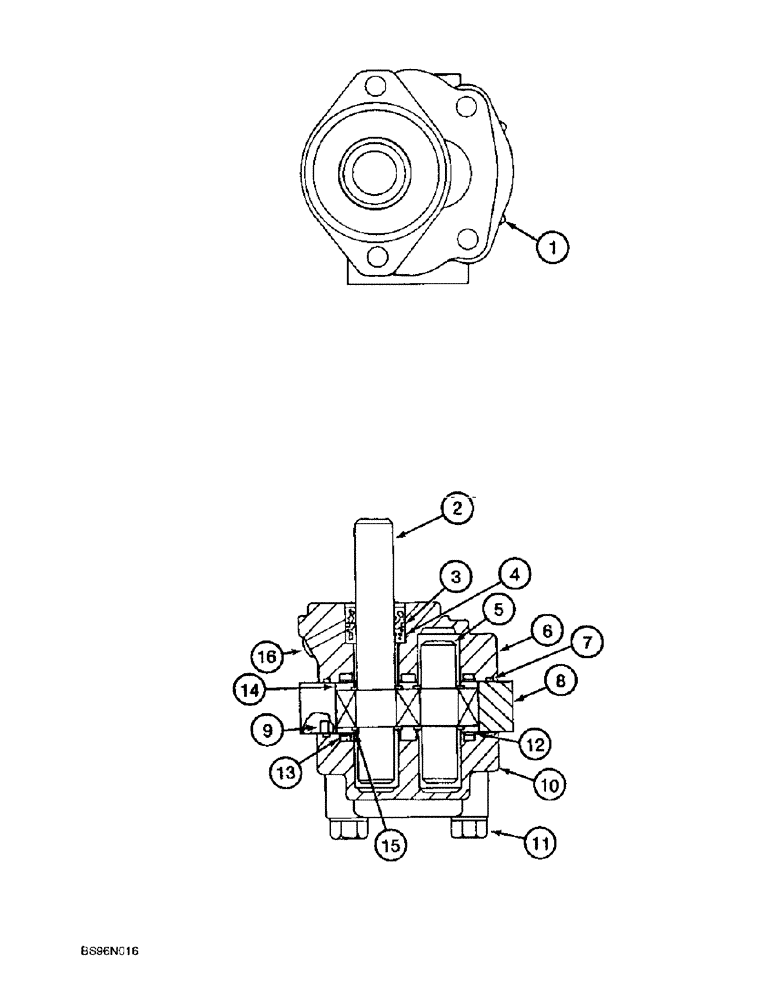 Схема запчастей Case 9060B - (8-220) - OIL COOLER PUMP ASSEMBLY (08) - HYDRAULICS