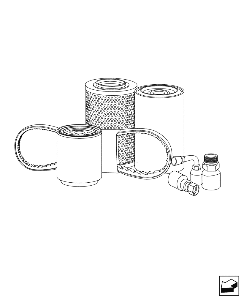 Схема запчастей Case 590SN - (05.100.99) - INITIAL STOCKING LIST (LIST C) (05) - SERVICE & MAINTENANCE