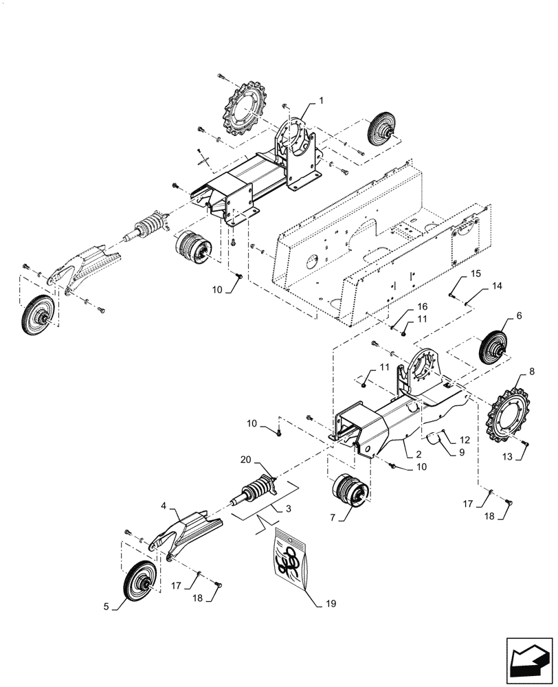 Схема запчастей Case TR270 - (48.130.AN) - TRACK ASSY (20-NOV-2015 & NEWER) (48) - TRACKS & TRACK SUSPENSION