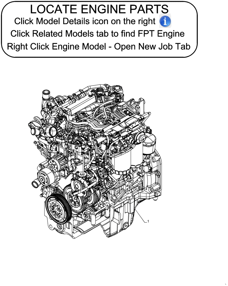 Схема запчастей Case SR270 - (10.001.010) - ENGINE (10) - ENGINE