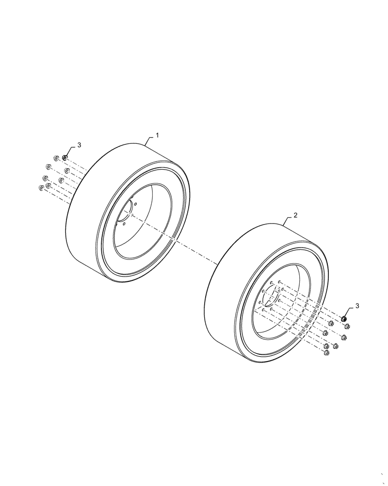 Схема запчастей Case SR200 - (44.511.AG[01]) - WHEELS (SR130 - SV300) (44) - WHEELS