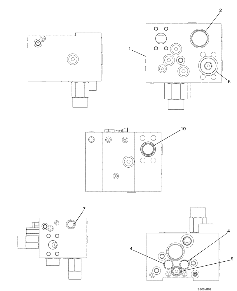 Схема запчастей Case 921E - (08-35) - VALVE ASSY - PRIORITY VALVE (08) - HYDRAULICS