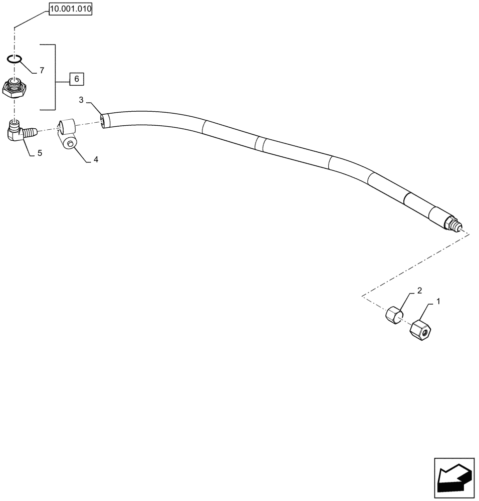 Схема запчастей Case SV340 - (10.102.010) - ENGINE OIL DRAIN LINE (10) - ENGINE