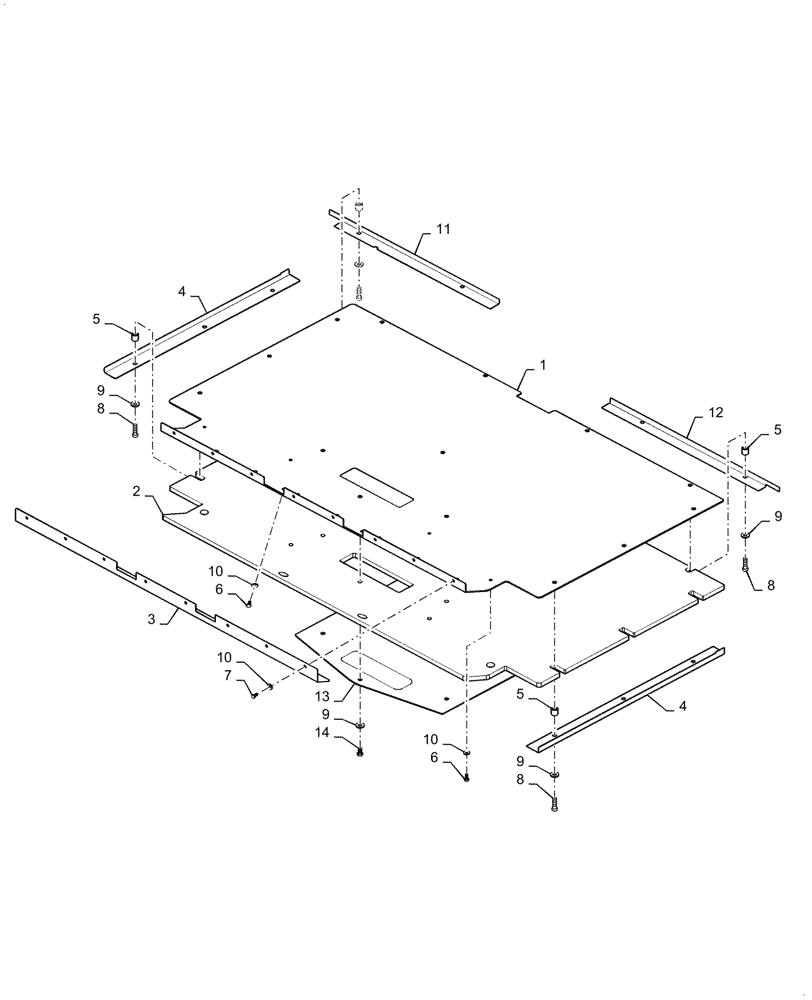 Схема запчастей Case DV209D - (90.118.CB[03]) - CAB FLOOR INSTALLATION (90) - PLATFORM, CAB, BODYWORK AND DECALS