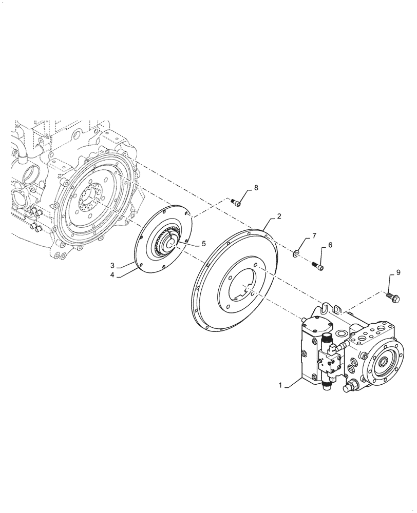 Схема запчастей Case DV210D - (35.000.AB) - HYDRAULIC PUMP DRIVE (35) - HYDRAULIC SYSTEMS