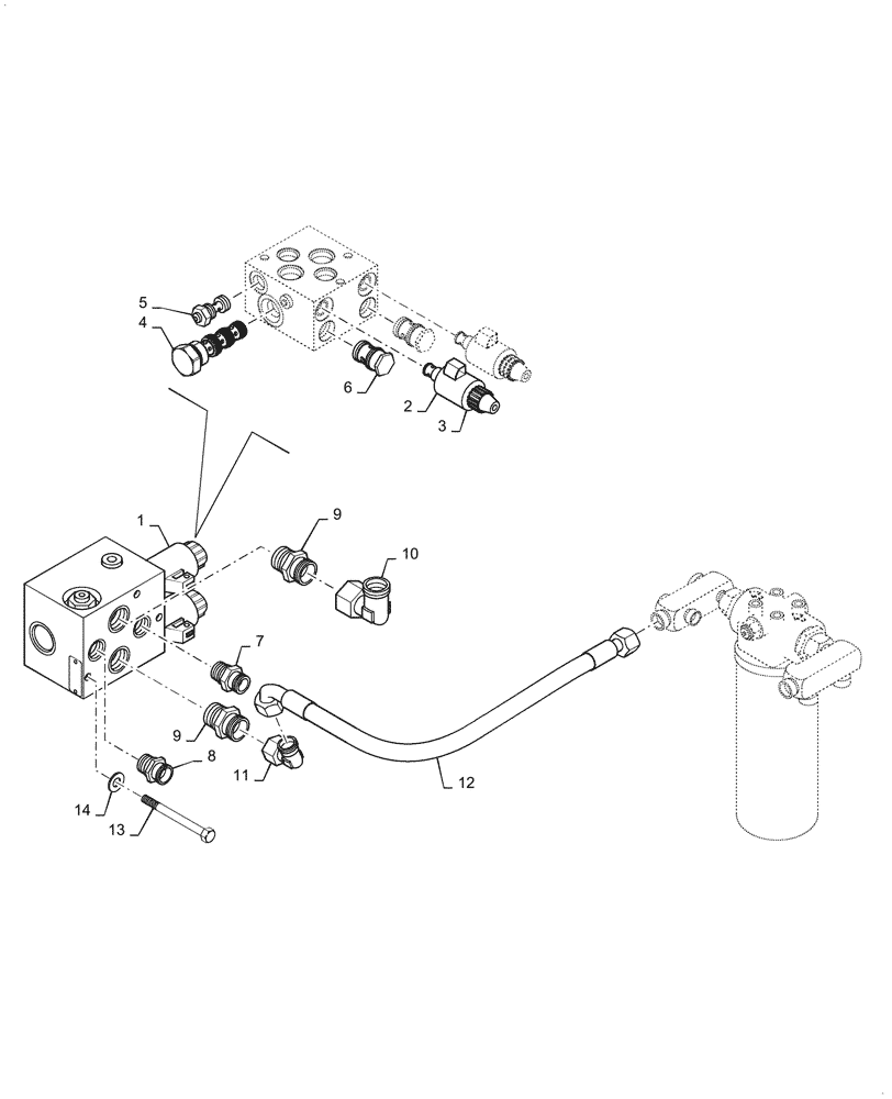 Схема запчастей Case DV210D - (27.106.AP) - DRUM DIFFERENTIAL LOCK VALVE (27) - REAR AXLE SYSTEM