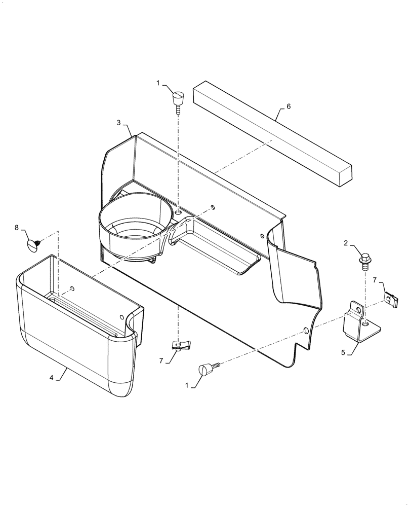 Схема запчастей Case TV380 - (55.100.010) - FUSE COVER ASSY (55) - ELECTRICAL SYSTEMS