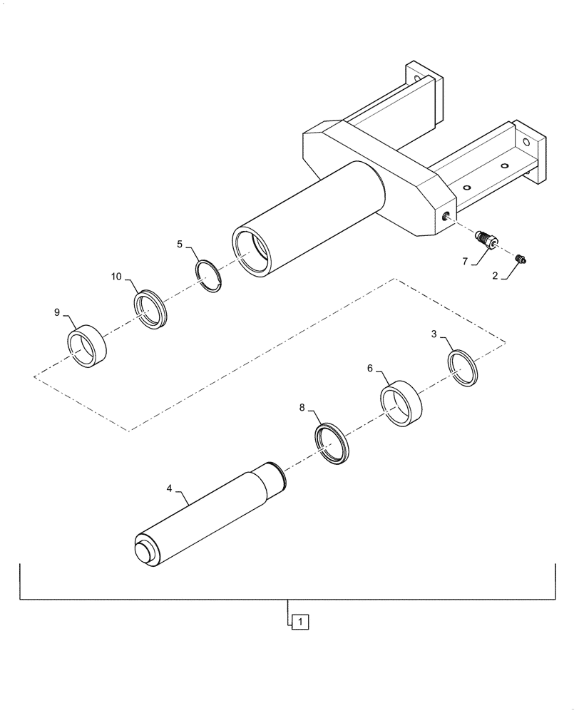 Схема запчастей Case 1650M XLT - (48.138.AB[03]) - YOKE, ADJUSTER (48) - TRACKS & TRACK SUSPENSION