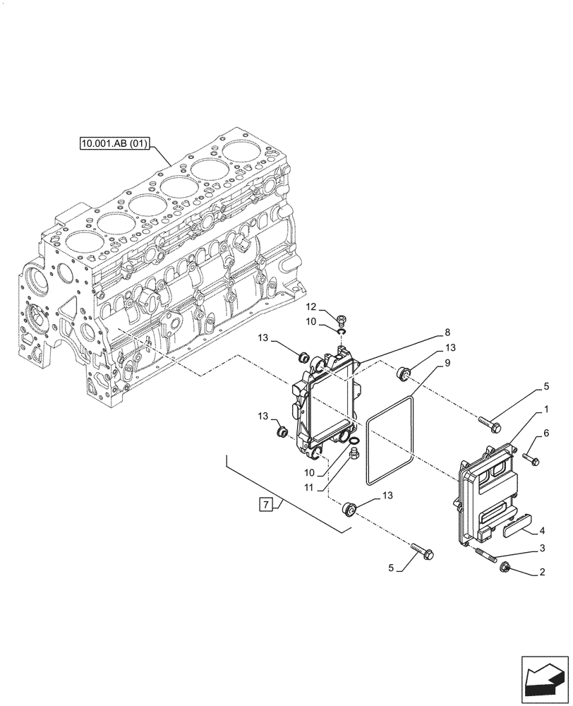 Схема запчастей Case F4HFE613K B002 - (55.015.AA) - CONTROL UNIT, ENGINE (55) - ELECTRICAL SYSTEMS