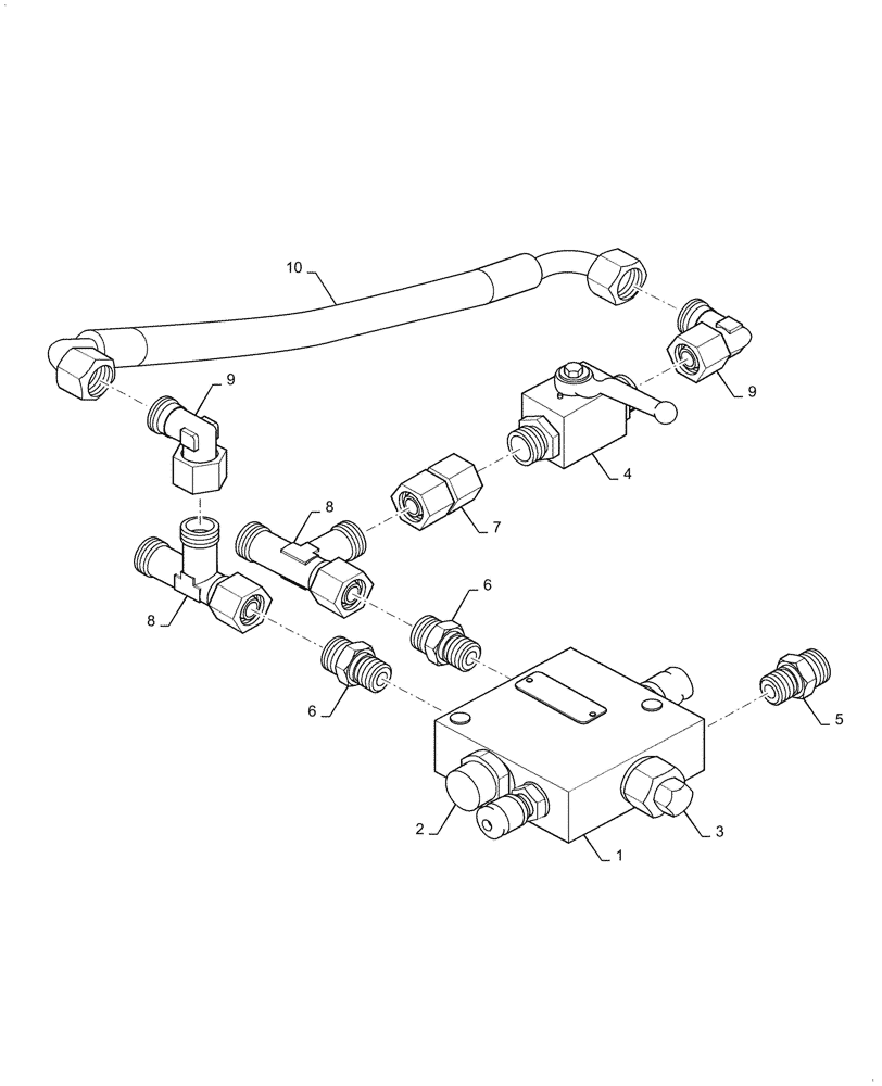 Схема запчастей Case DV210D - (35.102.AC) - HYDRAULIC BY-PASS VALVE (35) - HYDRAULIC SYSTEMS