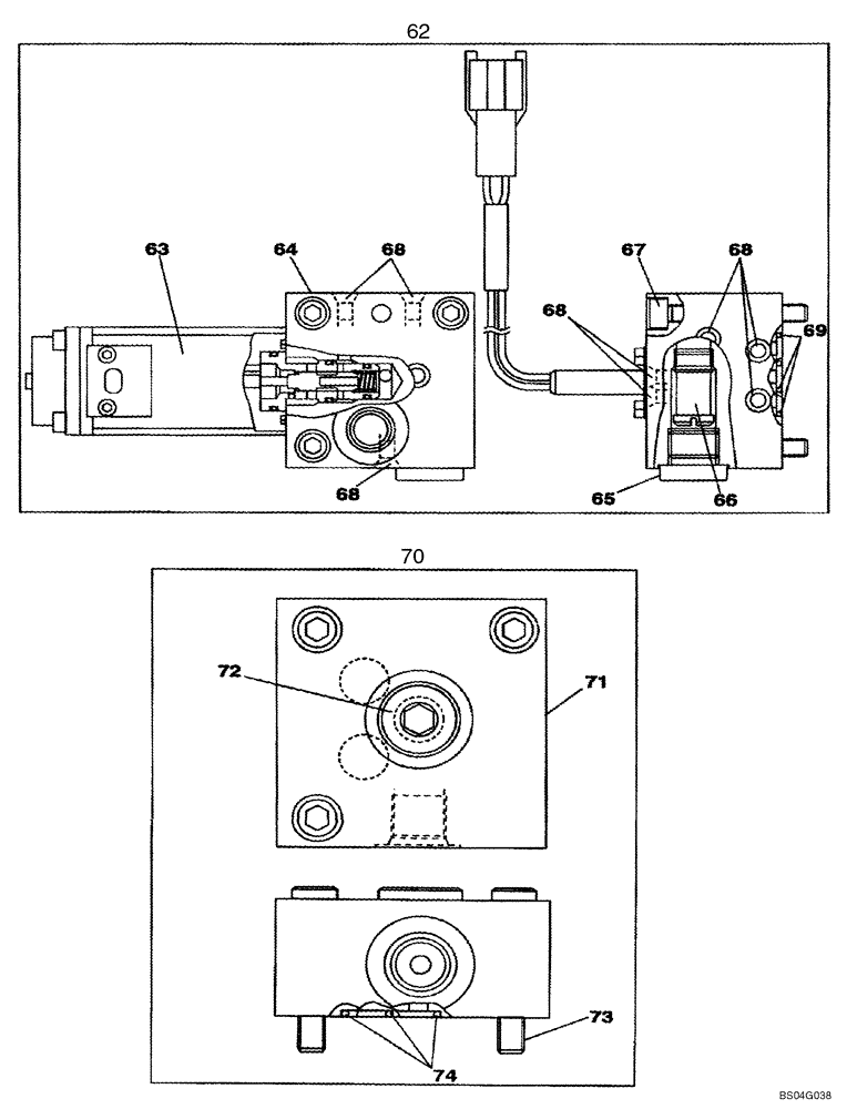 Схема запчастей Case CX160 - (08-84) - KLJ0606 PUMP ASSY, HYDRAULIC (08) - HYDRAULICS