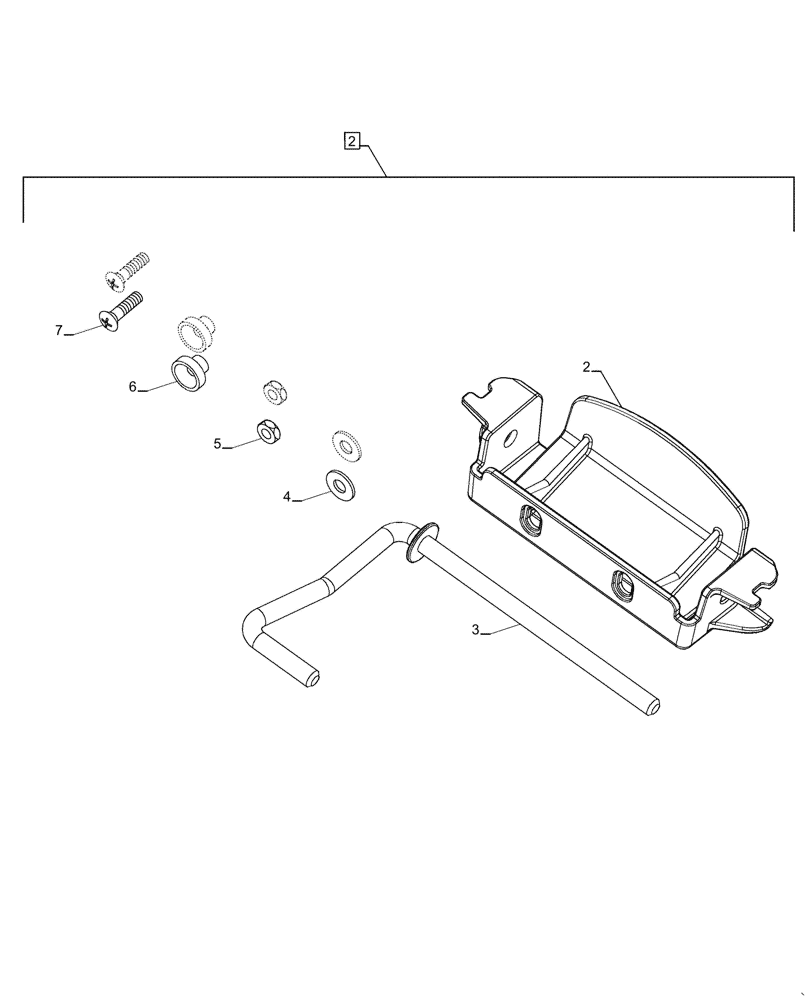 Схема запчастей Case 590SM - (09-71[01]) - KIT WINDOW LATCH AND HARDWARE (09) - CHASSIS/ATTACHMENTS