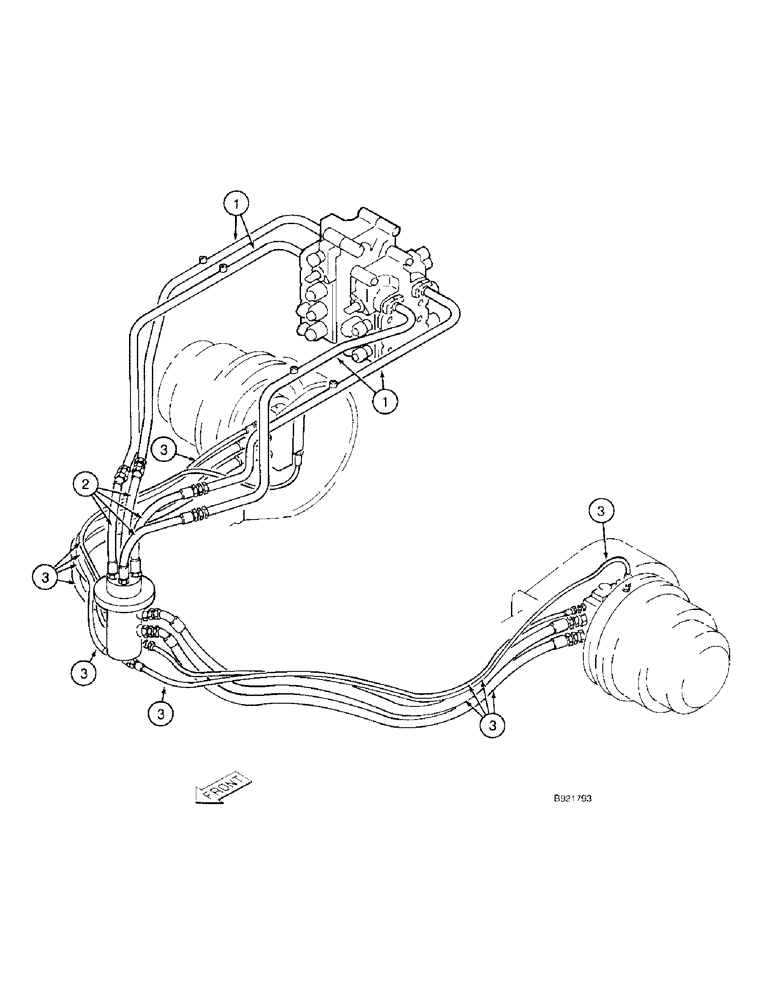 Схема запчастей Case 9030 - (1-12) - PICTORIAL INDEX, TRACK DRIVE HYDRAULICS (00) - PICTORIAL INDEX