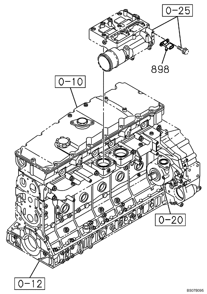 Схема запчастей Case CX470B - (04-03A) - ELECTRICAL ACCESSORIES - ENGINE (04) - ELECTRICAL SYSTEMS