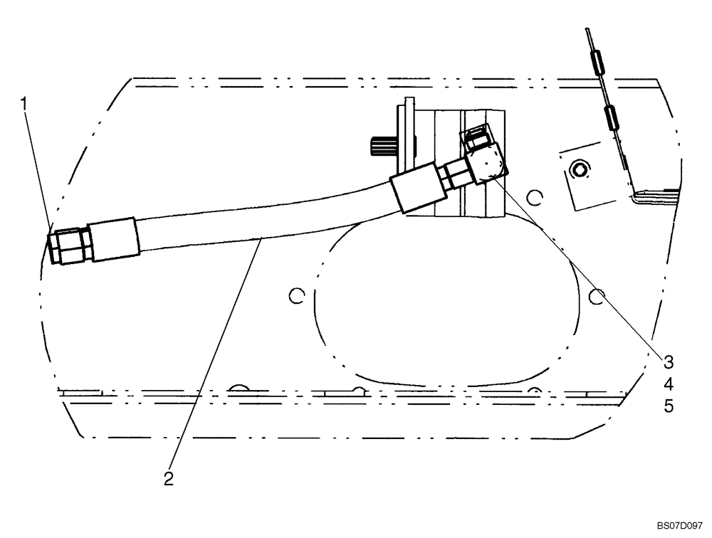 Схема запчастей Case 450 - (06-02A) - HYDROSTATICS - NORTH AMERICAN NOISE CONTROL (IN-LINE PUMP CONFIGURATION) (06) - POWER TRAIN