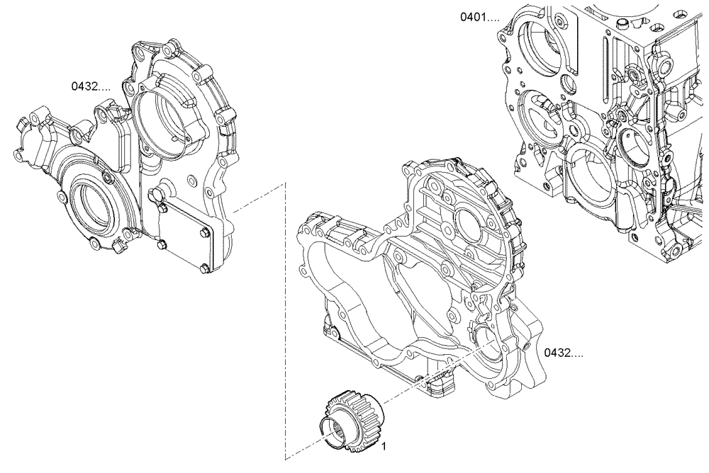 Схема запчастей Case F5CE9454G A001 - (3500.068) - POWER TAKE OFF (10) - ENGINE