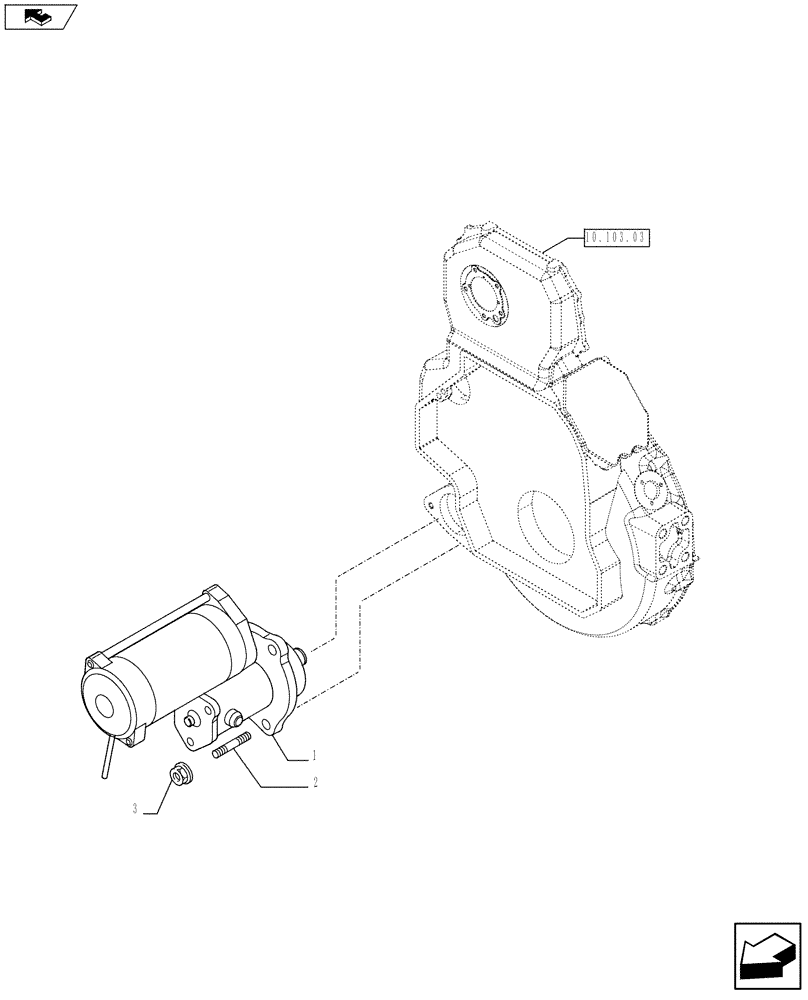 Схема запчастей Case F3BE0684N E915 - (55.201.01) - STARTER MOTOR (55) - ELECTRICAL SYSTEMS