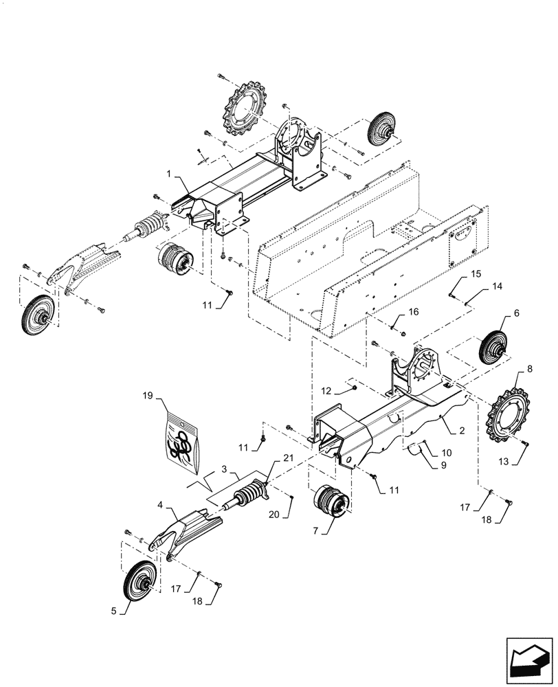 Схема запчастей Case TR310 - (48.138.AB) - TRACK ASSY, UNDERCARRIAGE (20-NOV-2015 & NEWER) (48) - TRACKS & TRACK SUSPENSION