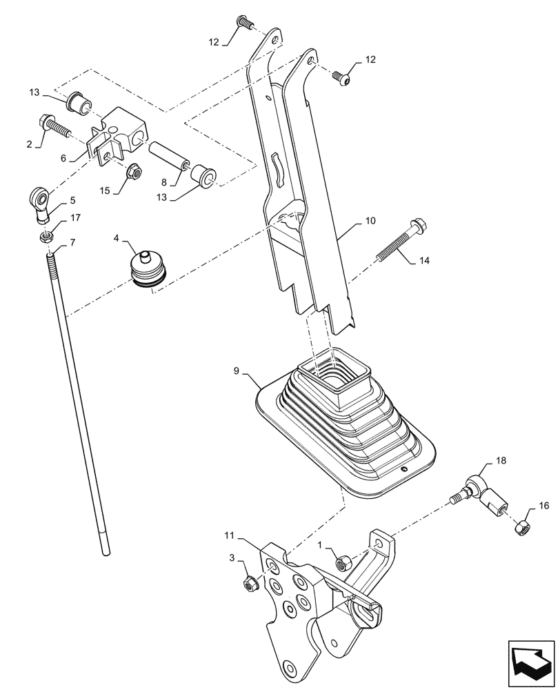 Схема запчастей Case SV340 - (29.200.010[04]) - HAND CONTROLS, LH CONTROL LEVER (29) - HYDROSTATIC DRIVE