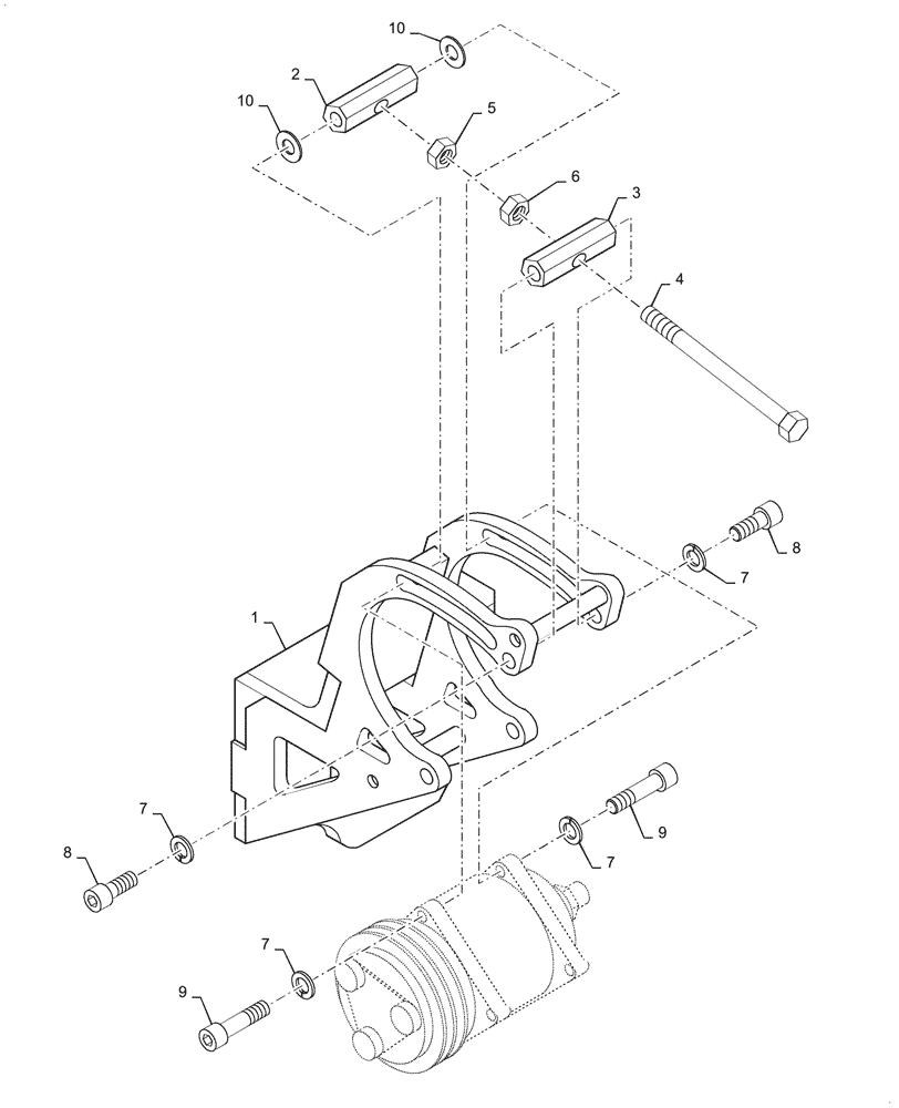 Схема запчастей Case PT240 - (50.200.01[03]) - AIR CONDITIONING - ASN NBNTN2320 (50) - CAB CLIMATE CONTROL