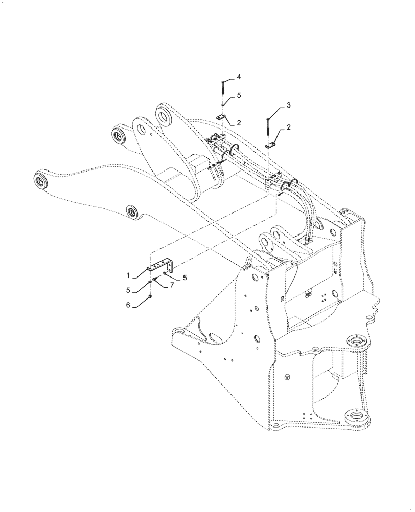 Схема запчастей Case 621G - (35.200.020) - BLOCK, FASTENER 4 BLOCK (35) - HYDRAULIC SYSTEMS