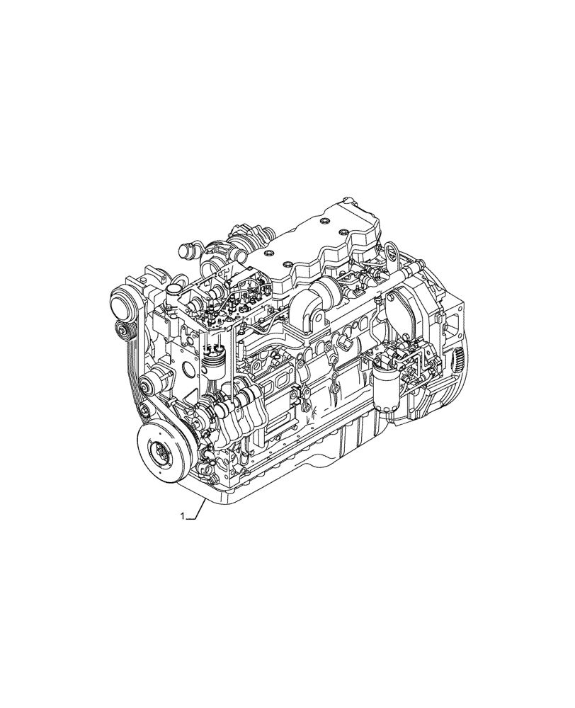 Схема запчастей Case F4HFE613F B004 - (10.001.AD) - ENGINE (10) - ENGINE