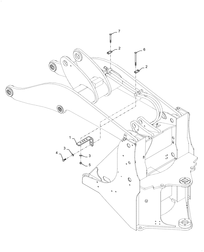 Схема запчастей Case 521G - (35.200.030) - BLOCK, FASTENER 2 BLOCK (35) - HYDRAULIC SYSTEMS