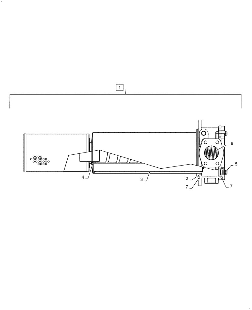 Схема запчастей Case 1021F - (35.300.01[01]) - RETURN FILTER ASSEMBLY (35) - HYDRAULIC SYSTEMS