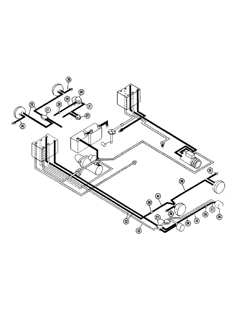 Схема запчастей Case W7 - (108) - GENERATOR ELECTRICAL SYSTEM, (GASOLINE AND DIESEL), PRIOR TO SN. 9801417 (04) - ELECTRICAL SYSTEMS