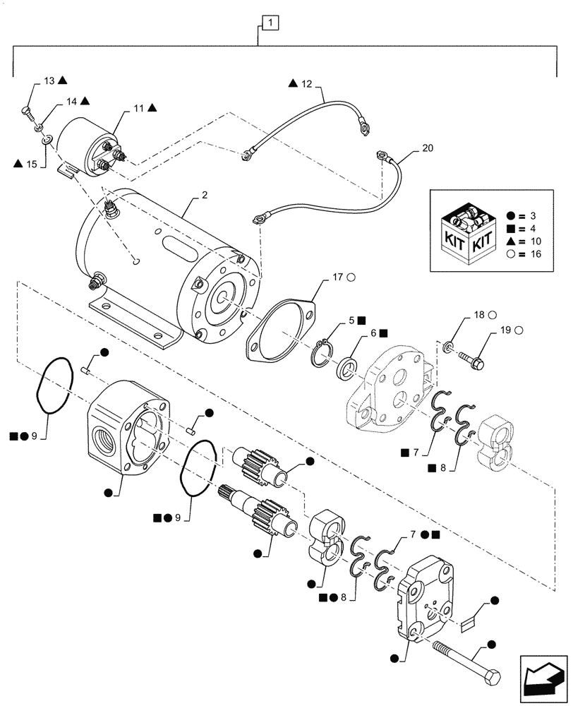 Схема запчастей Case 621G - (41.206.010[01]) - VAR - 482913, 782442 - PUMP, ASSY, STEERING (41) - STEERING