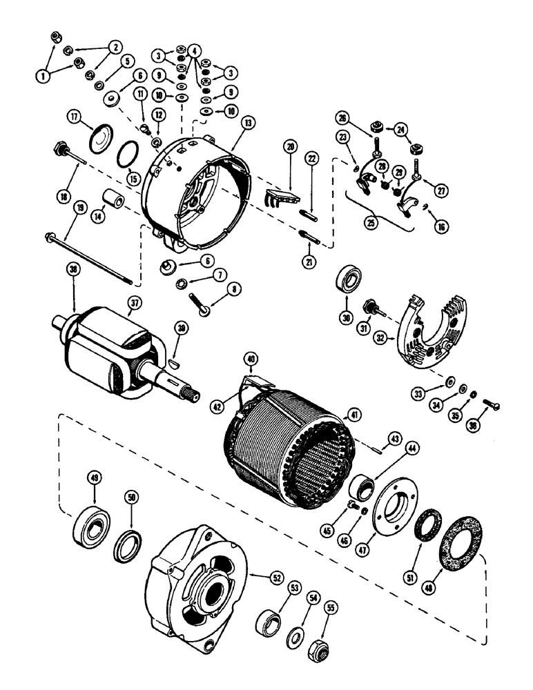 Схема запчастей Case W8B - (061G) - A18436 ALTERNATOR, (377) SPARK IGNITION ENGINE (06) - ELECTRICAL SYSTEMS