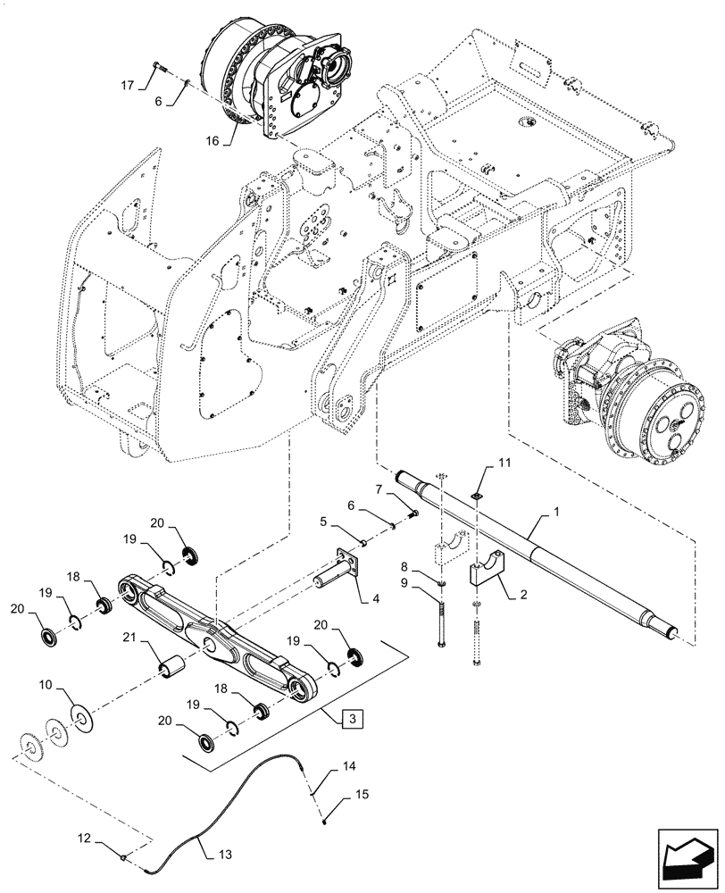 Схема запчастей Case 1650M XLT PAT - (48.110.010) - SUSPENSION, UNDERCARRIAGE XLT (48) - TRACKS & TRACK SUSPENSION