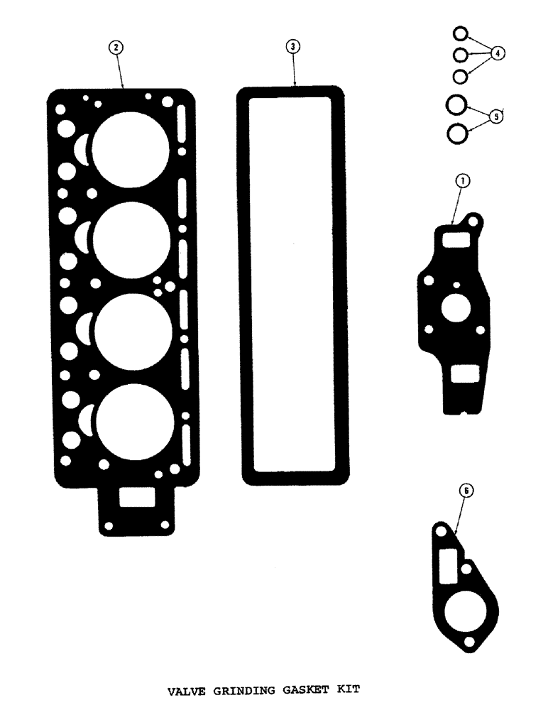 Схема запчастей Case 1000C - (016) - VALVE GRINDING GASKET KIT (01) - ENGINE