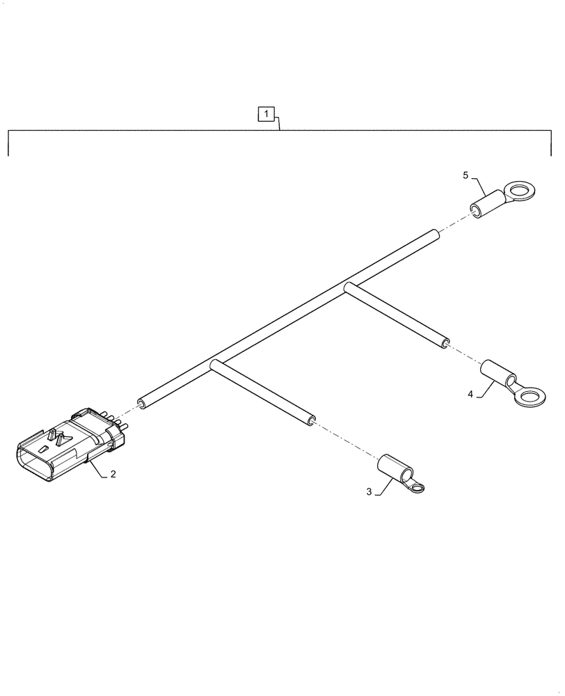 Схема запчастей Case SV340 - (55.302.010[01]) - WIRE HARNESS & CONNECTOR, STARTER - ALTERNATOR (55) - ELECTRICAL SYSTEMS