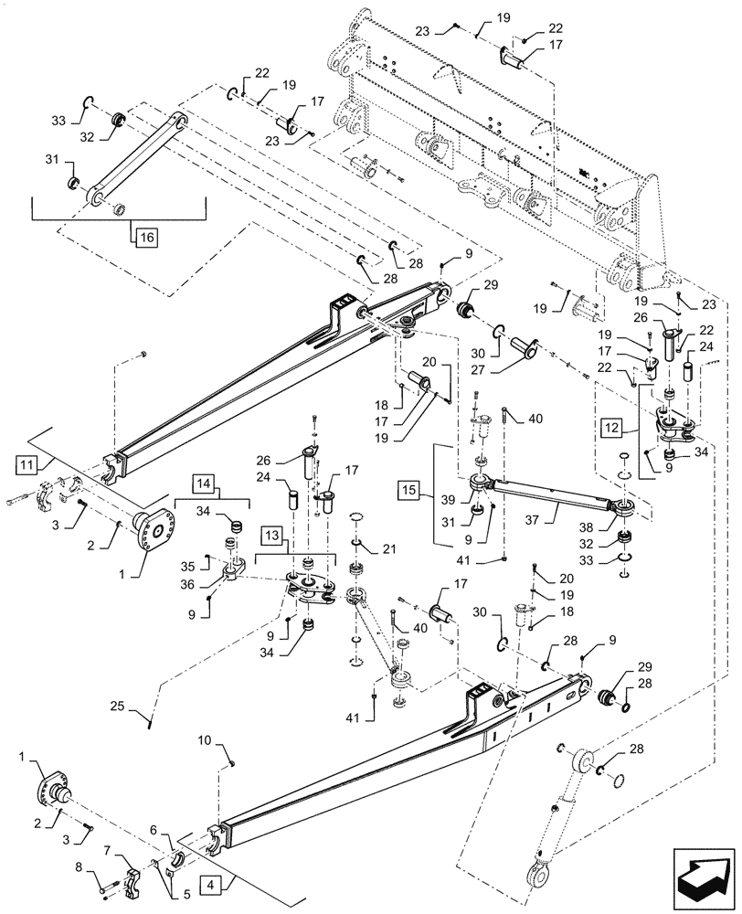 Схема запчастей Case 2050M XLT BD - (86.124.010) - BEAM, DOZER BLADE XLT (86) - DOZER