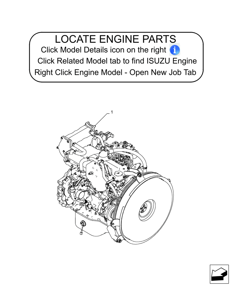 Схема запчастей Case CX250D LC - (10.001.AD[01]) - STD + VAR - 488034 - ENGINE, ASSY - BSN NGS7M1169 (10) - ENGINE