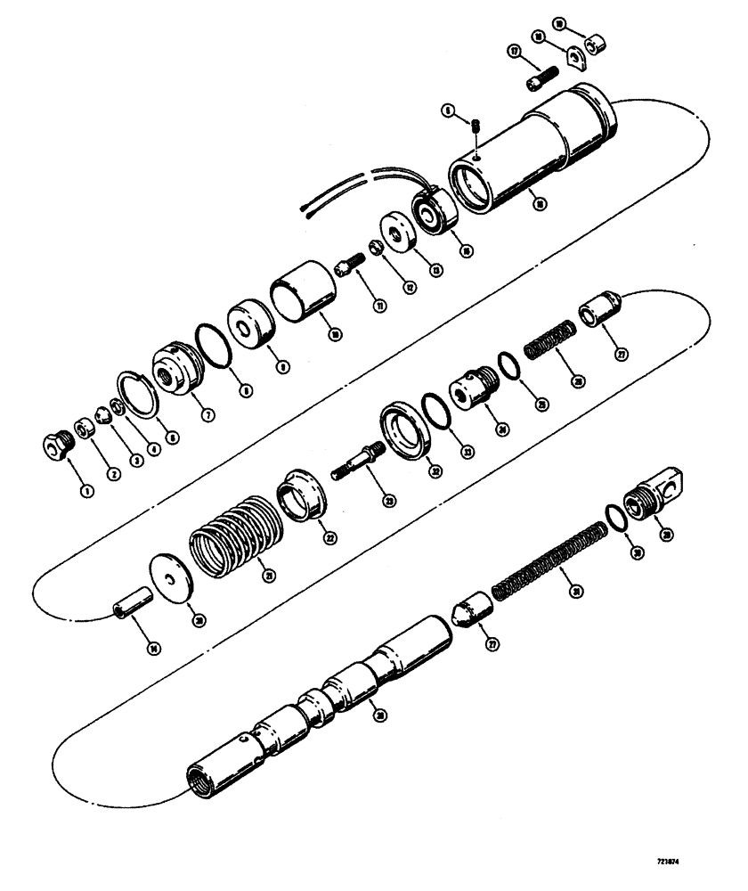 Схема запчастей Case W26B - (454) - L52924 AND L52925 LOADER CONTROL VALVES DUMP SPOOL (08) - HYDRAULICS