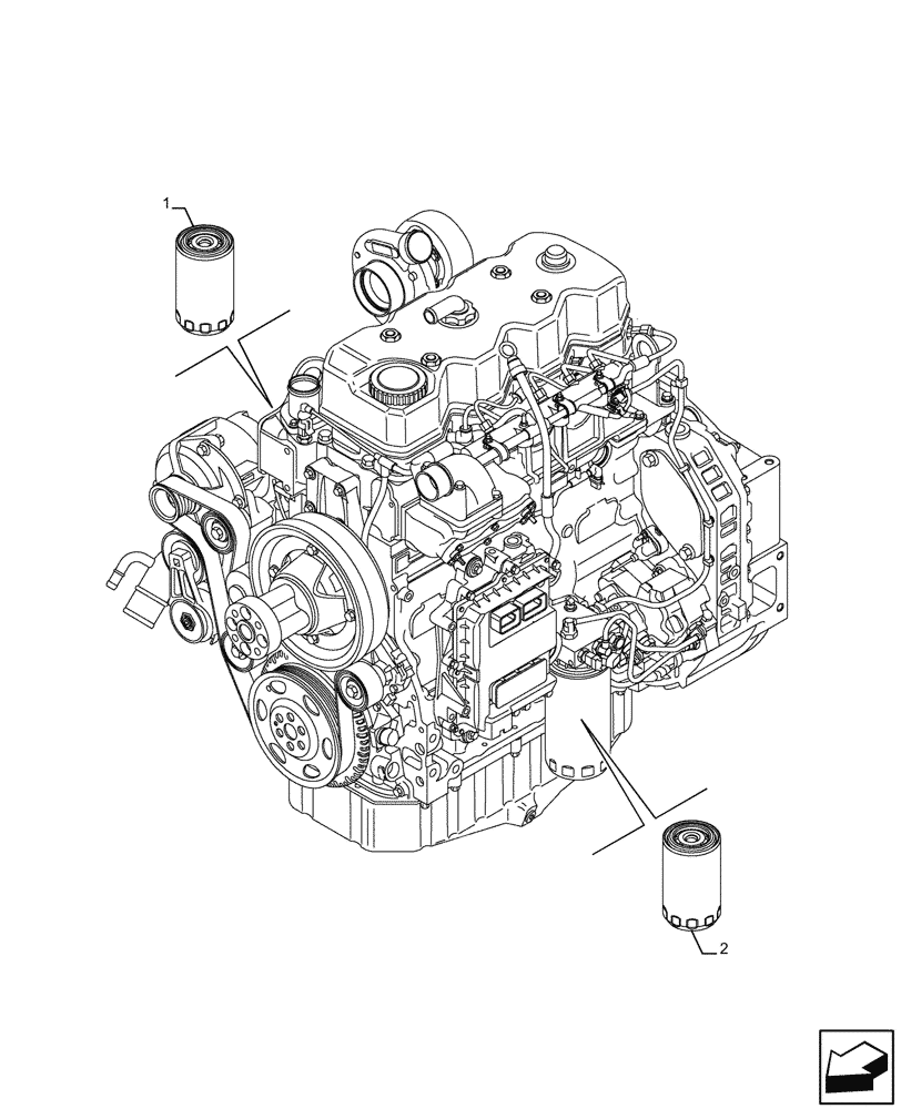 Схема запчастей Case F4HFE4135 B003 - (05.100.03[02]) - CAPACITIES (05) - SERVICE & MAINTENANCE