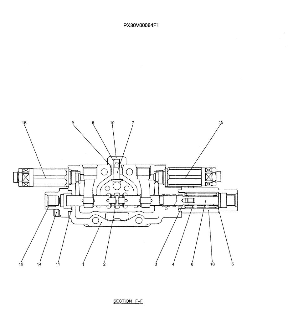 Схема запчастей Case CX36B - (07-007) - VALVE ASSY, CONTROL (SERVICE) ELECTRICAL AND HYDRAULIC COMPONENTS