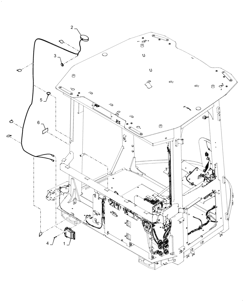 Схема запчастей Case 521G - (55.991.010[01]) - VAR - 424233 - TELEMATIC SYSTEM (55) - ELECTRICAL SYSTEMS