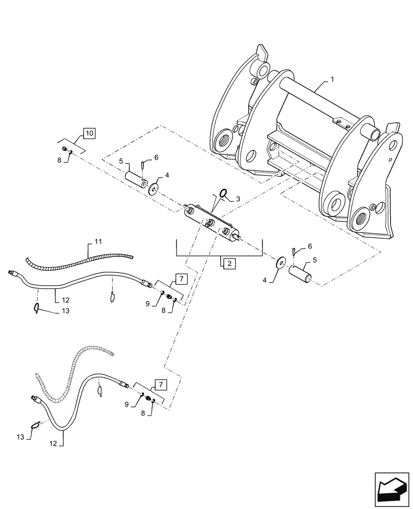 Схема запчастей Case 721G - (82.300.050[01]) - VAR - 424248, 424250, 482047 - HYDRAULIC COUPLER, XT , JRB COMP CNH (82) - FRONT LOADER & BUCKET