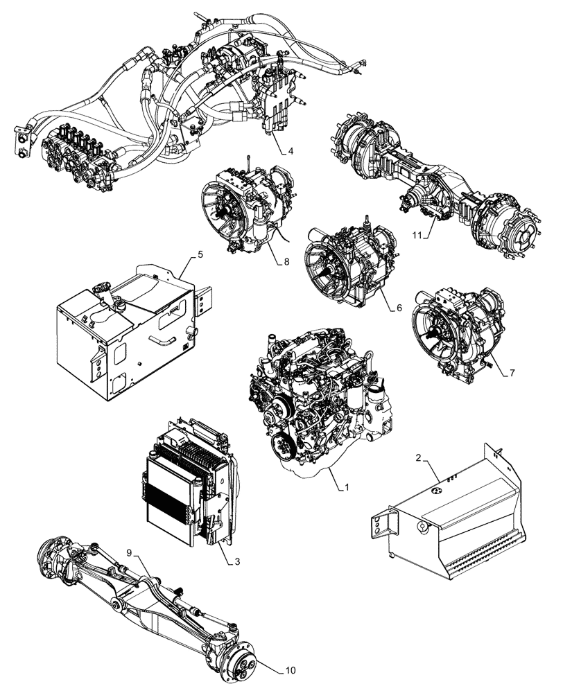 Схема запчастей Case 580SN WT - (05.100.03) - CAPACITIES (05) - SERVICE & MAINTENANCE