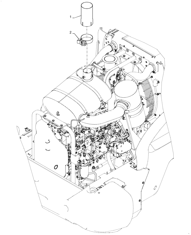 Схема запчастей Case 721G - (10.500.050) - SCR OUT EXTENDED NON-ASPIRATED (10) - ENGINE