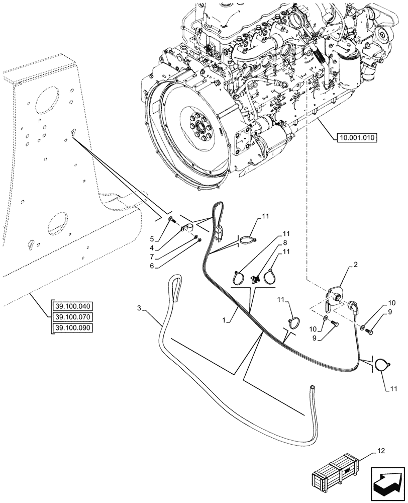 Схема запчастей Case 590SN - (55.202.010) - VAR - 423088 - BLOCK HEATER (55) - ELECTRICAL SYSTEMS