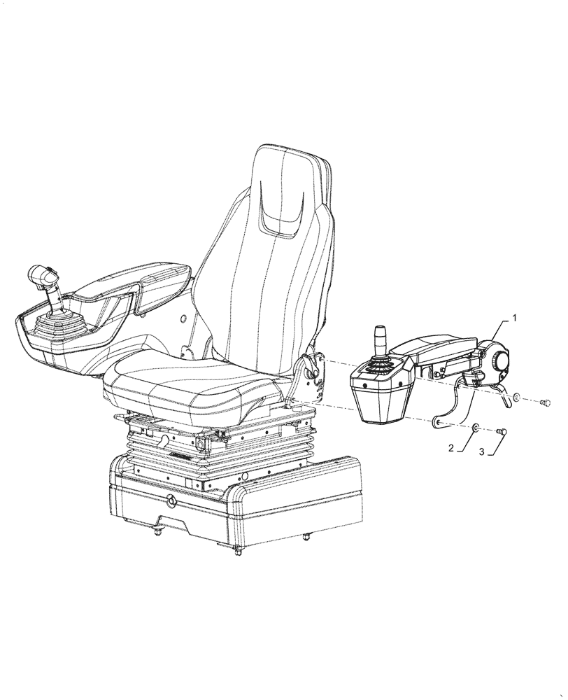 Схема запчастей Case 821G - (55.512.020[01]) - VAR - 482913, 482930 - ARMREST, JOYSTICK, STEERING (55) - ELECTRICAL SYSTEMS