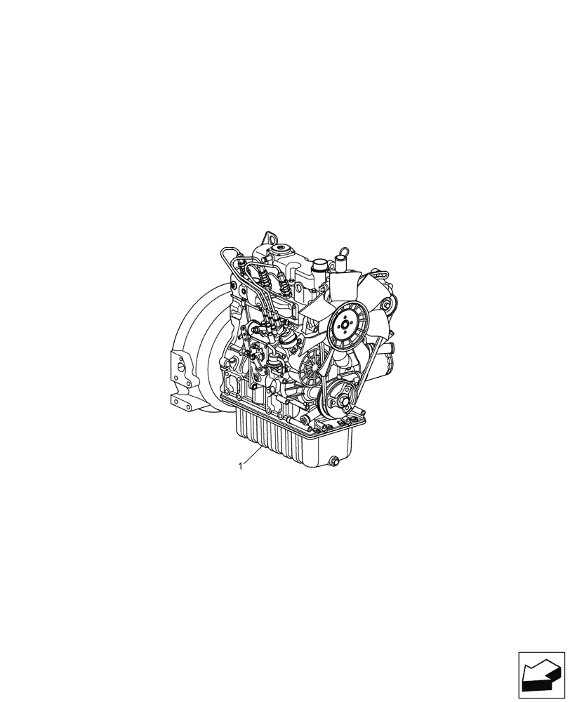 Схема запчастей Case CX26C - (10.001.010) - ENGINE (10) - ENGINE