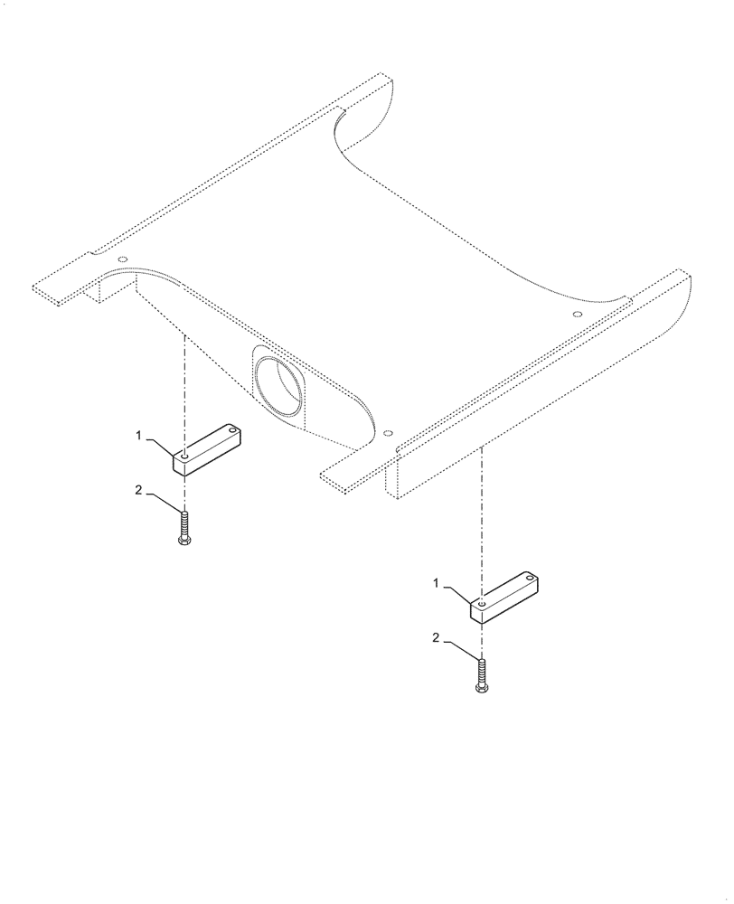 Схема запчастей Case 921G - (27.100.030) - REAR AXLE STOP (27) - REAR AXLE SYSTEM