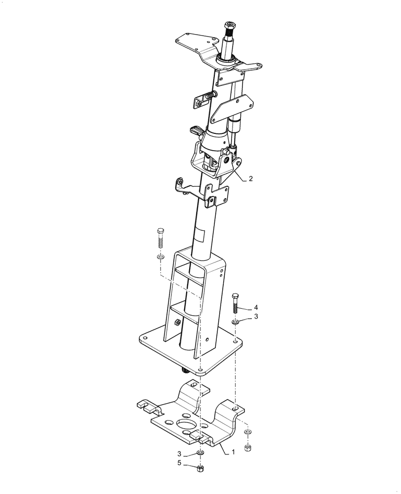 Схема запчастей Case 821G - (41.101.010[01]) - VAR - 734065 - STEERING COLUMN INSTALLATION (41) - STEERING